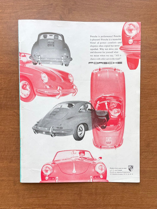 1961 Porsche "All it shares with other cars is the road!" Advertisement