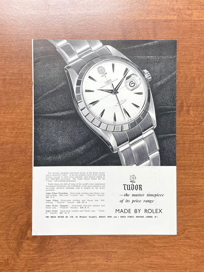 1961 Tudor Price Oysterdate 34mm Advertisement