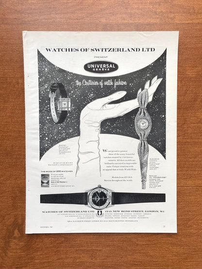 1961 Universal Geneve Polerouter at Watches of Switzerland Advertisement