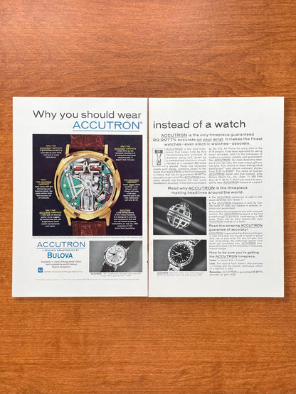 1963 Bulova Accutron "instead of a watch" Advertisement