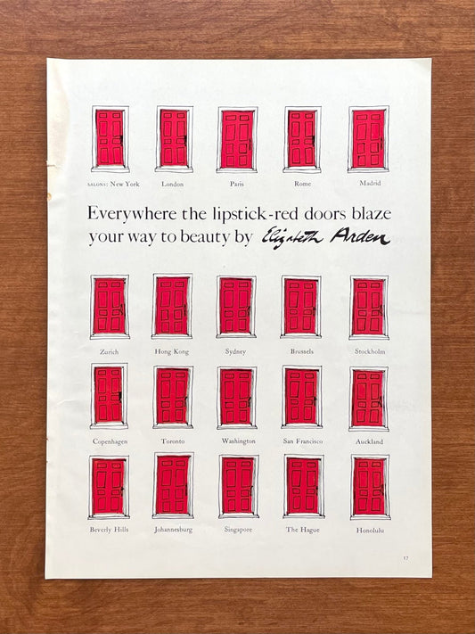 1963 Elizabeth Arden Red Doors Advertisement