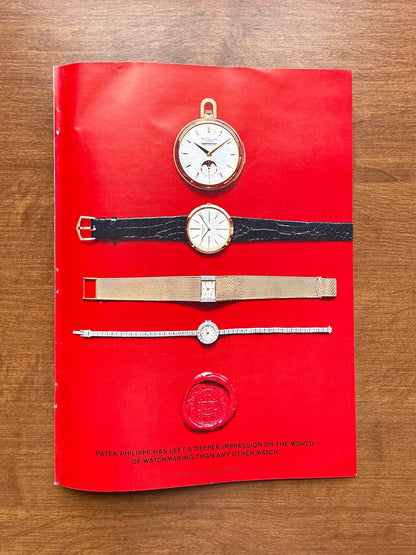 1963 Patek Philippe "Left a Deeper Impression..." Advertisement