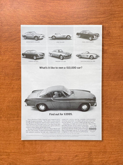 1963 Volvo P1800 featuring Aston Martin, Ferrari, BMW, Mercedes... Advertisement