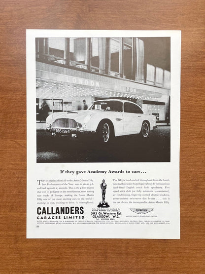 1964 Aston Martin DB5 "Academy Awards" Advertisement