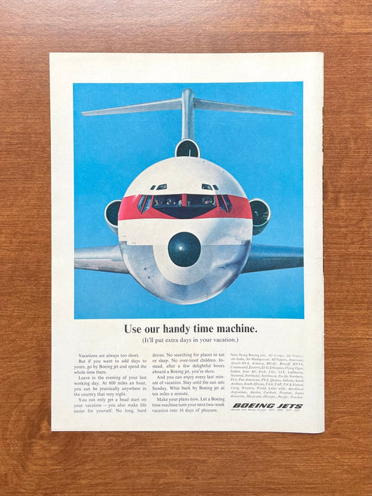 1965 Boeing "handy time machine" Advertisement