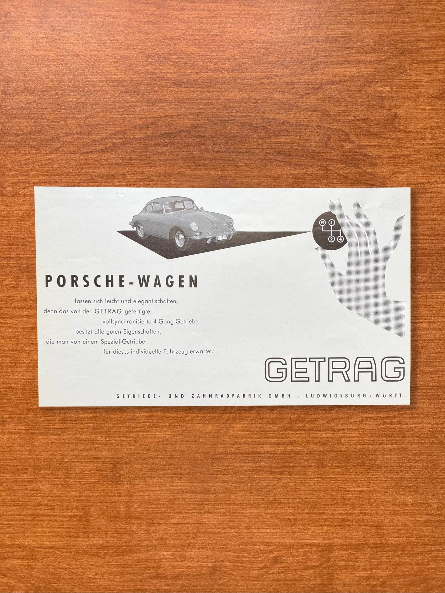 1965 Porsche 356 Advertisement in German