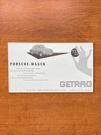 1965 Porsche 356 Advertisement in German