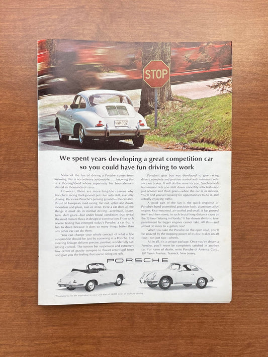 1965 Porsche 356 "have fun driving to work" Advertisement
