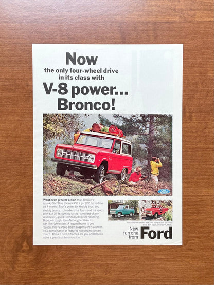1966 Ford Bronco "V - 8 power..." Advertisement