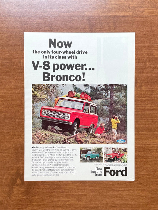 1966 Ford Bronco "V - 8 power..." Advertisement