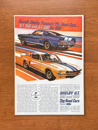 1966 Ford Shelby G.T. 350 and 500 Advertisement
