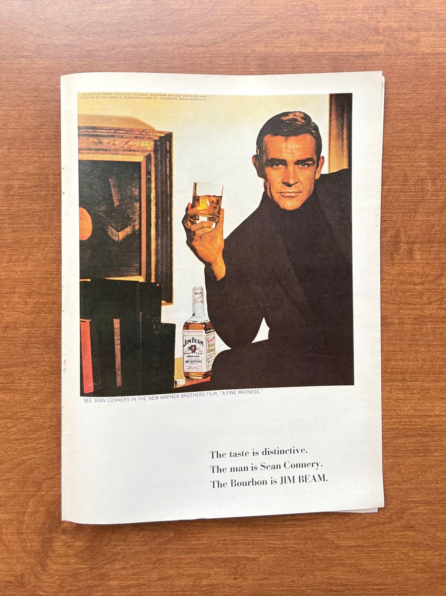 1966 Jim Beam feat. Sean Connery Advertisement