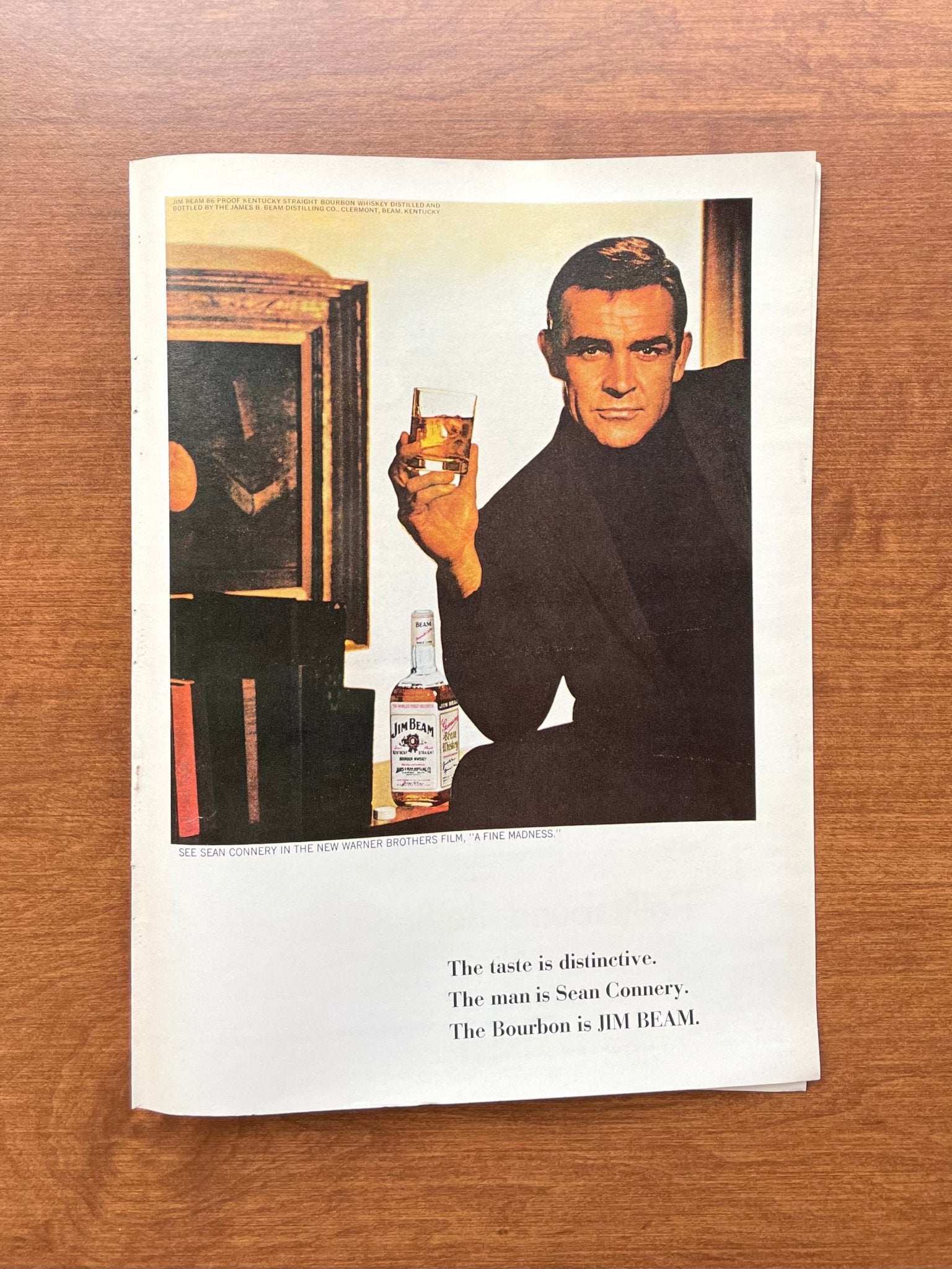 1966 Jim Beam feat. Sean Connery Advertisement