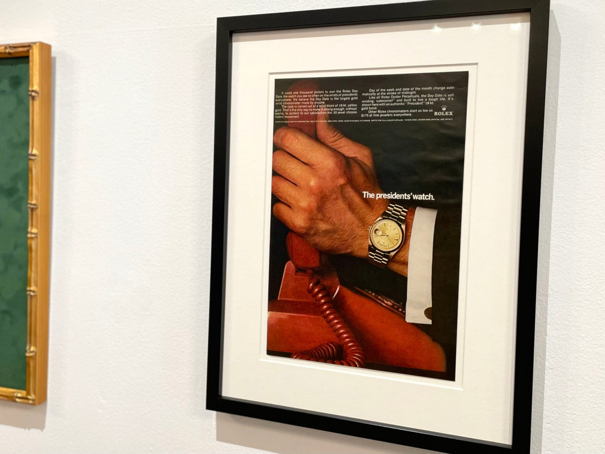 1966 Rolex Day Date Ref. 1803 "The presidents' watch" w/ red phone in Black Wood Frame