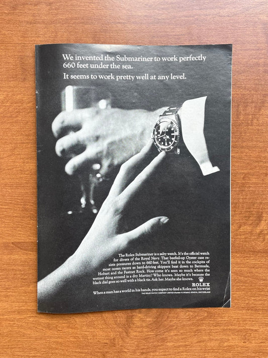 1966 Rolex Submariner Ref. 5513 "work pretty well at any level." Advertisement
