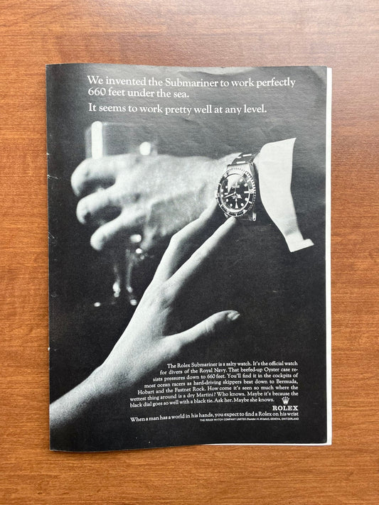 1966 Rolex Submariner Ref. 5513 "work pretty well at any level." Advertisement
