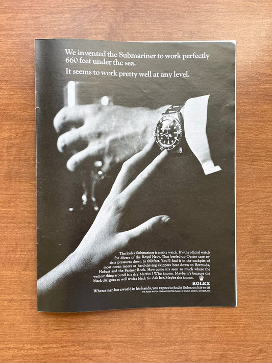 1966 Rolex Submariner Ref. 5513 "work pretty well at any level." Advertisement