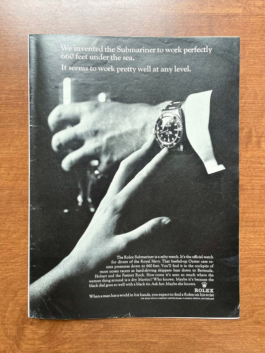 1966 Rolex Submariner Ref. 5513 "work pretty well at any level." Advertisement