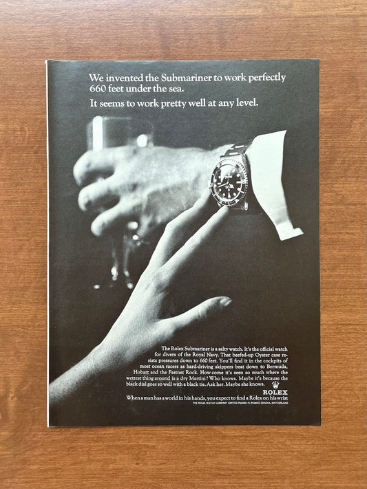 1966 Rolex Submariner Ref. 5513 "work pretty well at any level." Advertisement