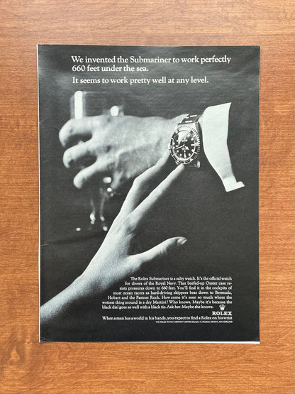 1966 Rolex Submariner Ref. 5513 "work pretty well at any level." Advertisement