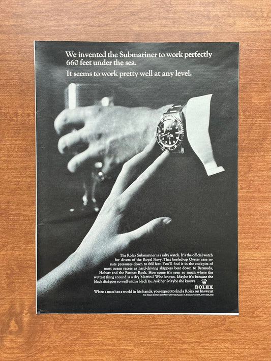 1966 Rolex Submariner Ref. 5513 "work pretty well at any level." Advertisement