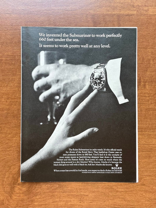 1966 Rolex Submariner Ref. 5513 "work pretty well at any level." Advertisement