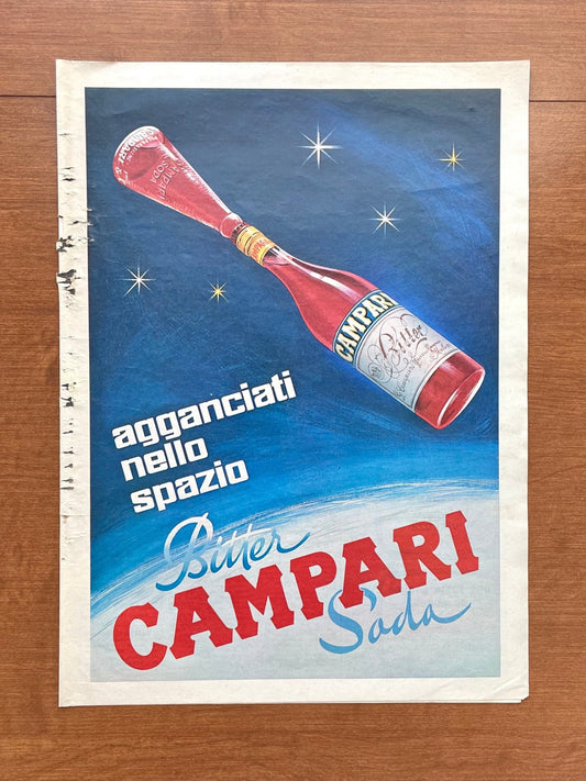 1966 Vintage Campari Soda Advertisement