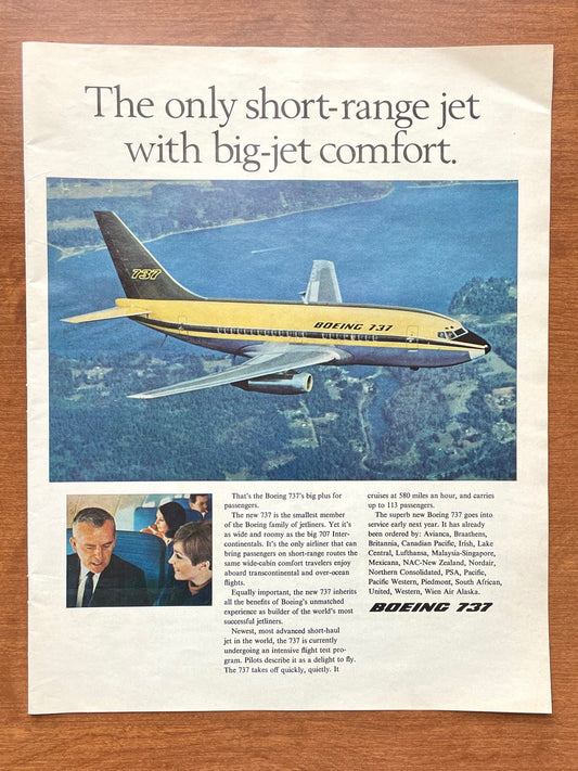 1967 Boeing 737 Advertisement