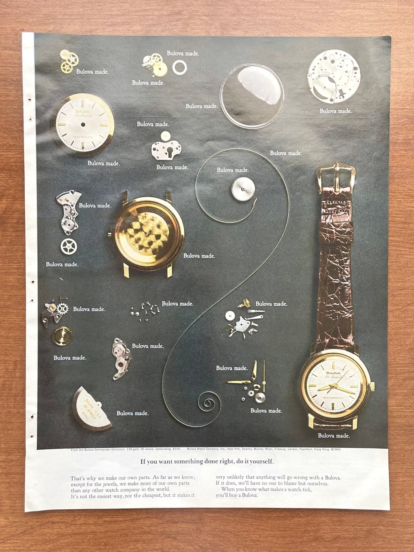 1967 Bulova "do it yourself" Advertisement