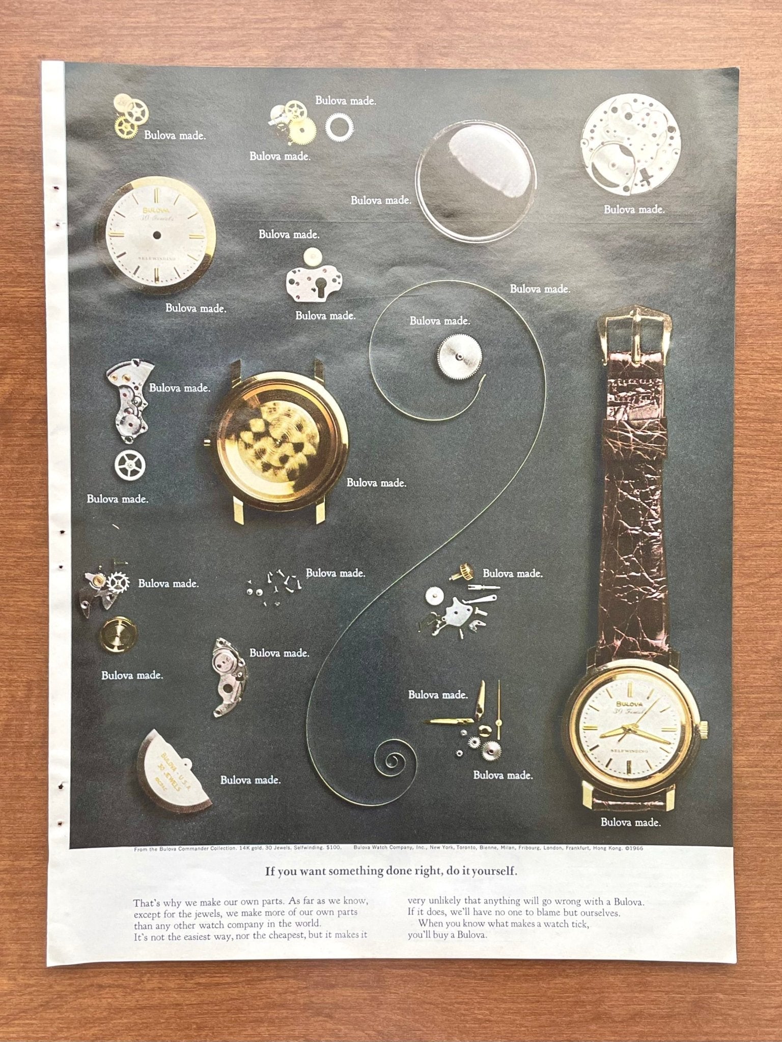 1967 Bulova "do it yourself" Advertisement