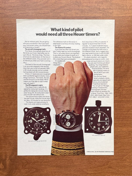 1968 Heuer Autavia Advertisement