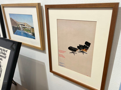 1969 Herman Miller Eames Lounge Chair and Ottoman Advertisement in Wood Walnut Frame