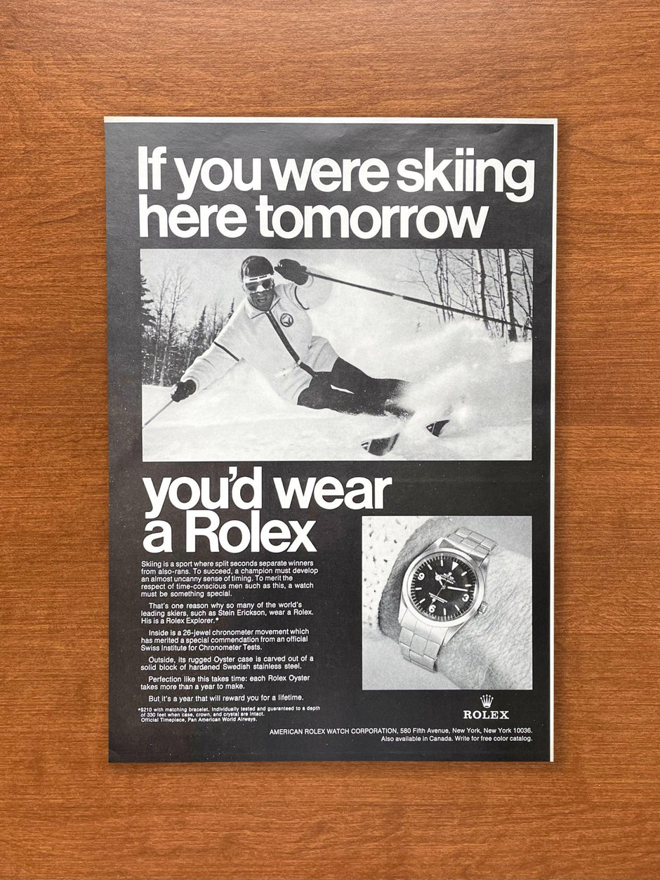 Rolex Ad Rice Rolex Explorer Ads, Vintage Magazine Advertisements | Ad Patina