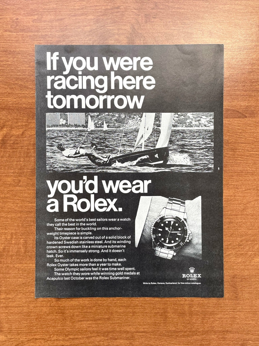 Vintage Rolex Submariner Ads, Vintage Magazine Advertisements | Ad Patina