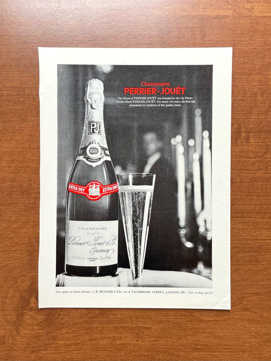 1970 Perrier Jouet Champagne Advertisement