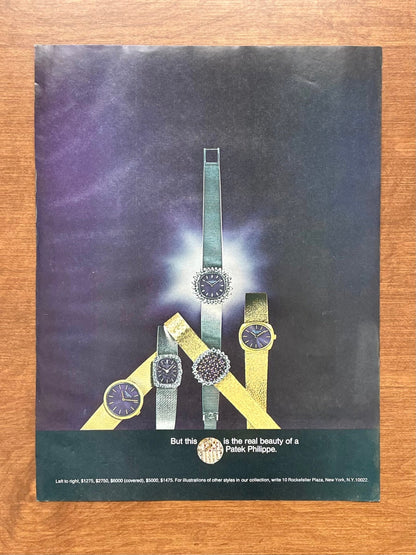 1970 "Real Beauty of a Patek Philippe" Advertisement