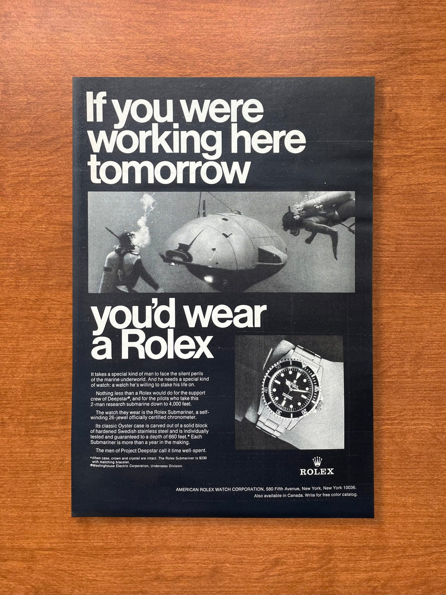 1970 Rolex Submariner 