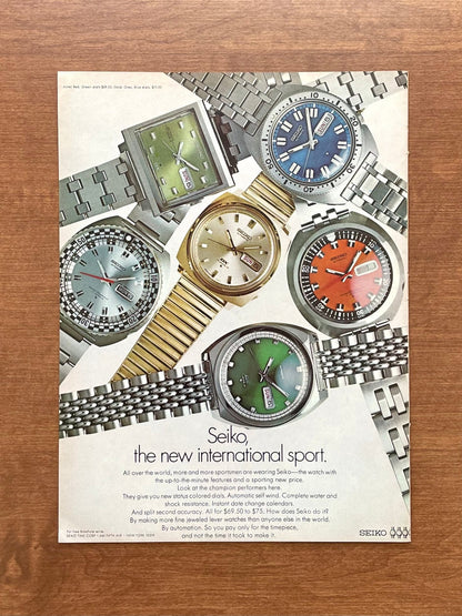 1970 Seiko Watches Advertisement