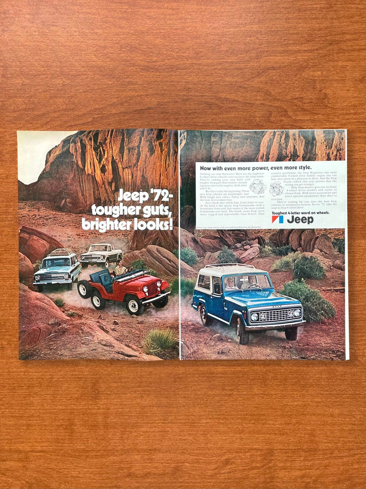1971 Jeep "tougher guts, brighter looks!" Advertisement