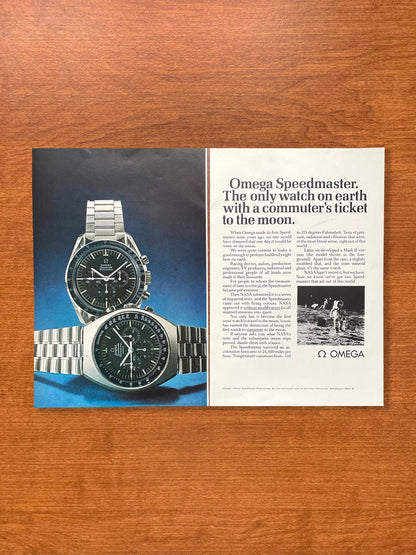 1971 Omega Speedmaster and Mark II "commuter's ticket" Advertisement