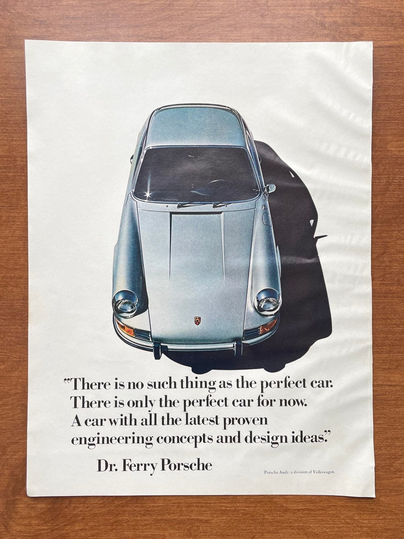 1971 Porsche 911 "the perfect car" Advertisement