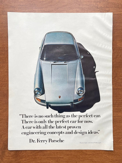 1971 Porsche 911 "the perfect car" Advertisement