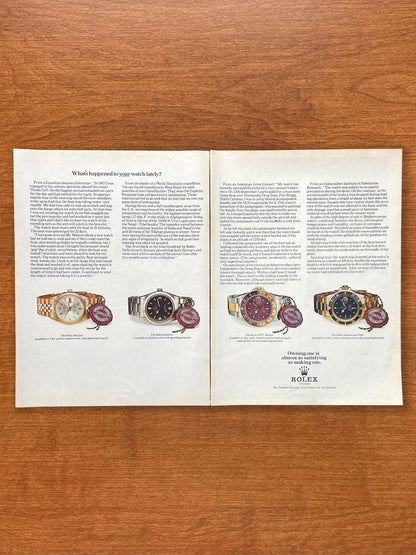 1971 Rolex Datejust, Explorer, GMT Master, Submariner Advertisement