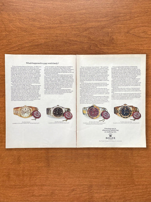 1971 Rolex Datejust, Explorer, GMT Master, Submariner Advertisement