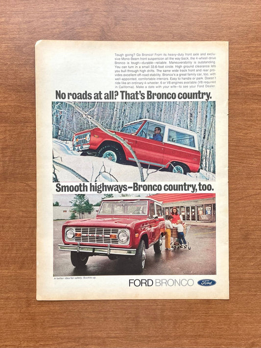 1972 Ford Bronco "Bronco Country" Advertisement