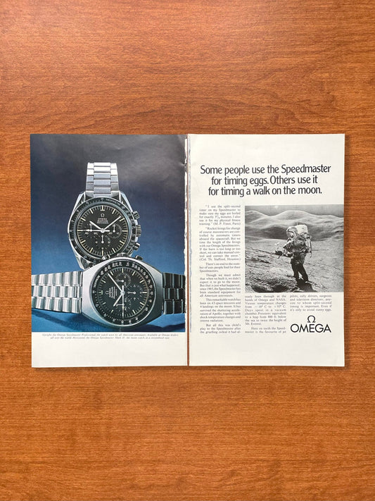1972 Omega Speedmaster and Mark II "timing eggs..." Advertisement