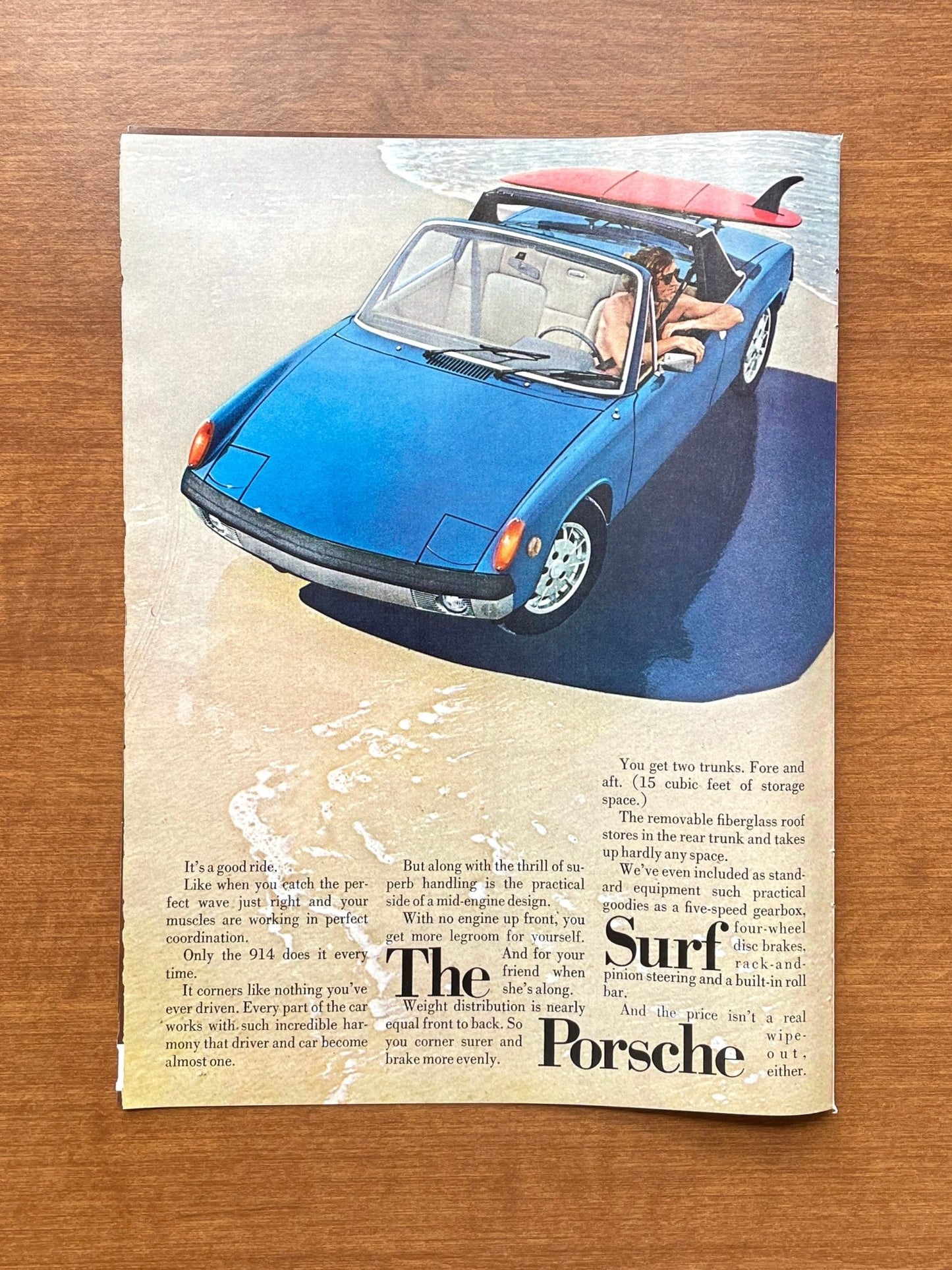 1972 Porsche 914 "The Surf Porsche" Advertisement