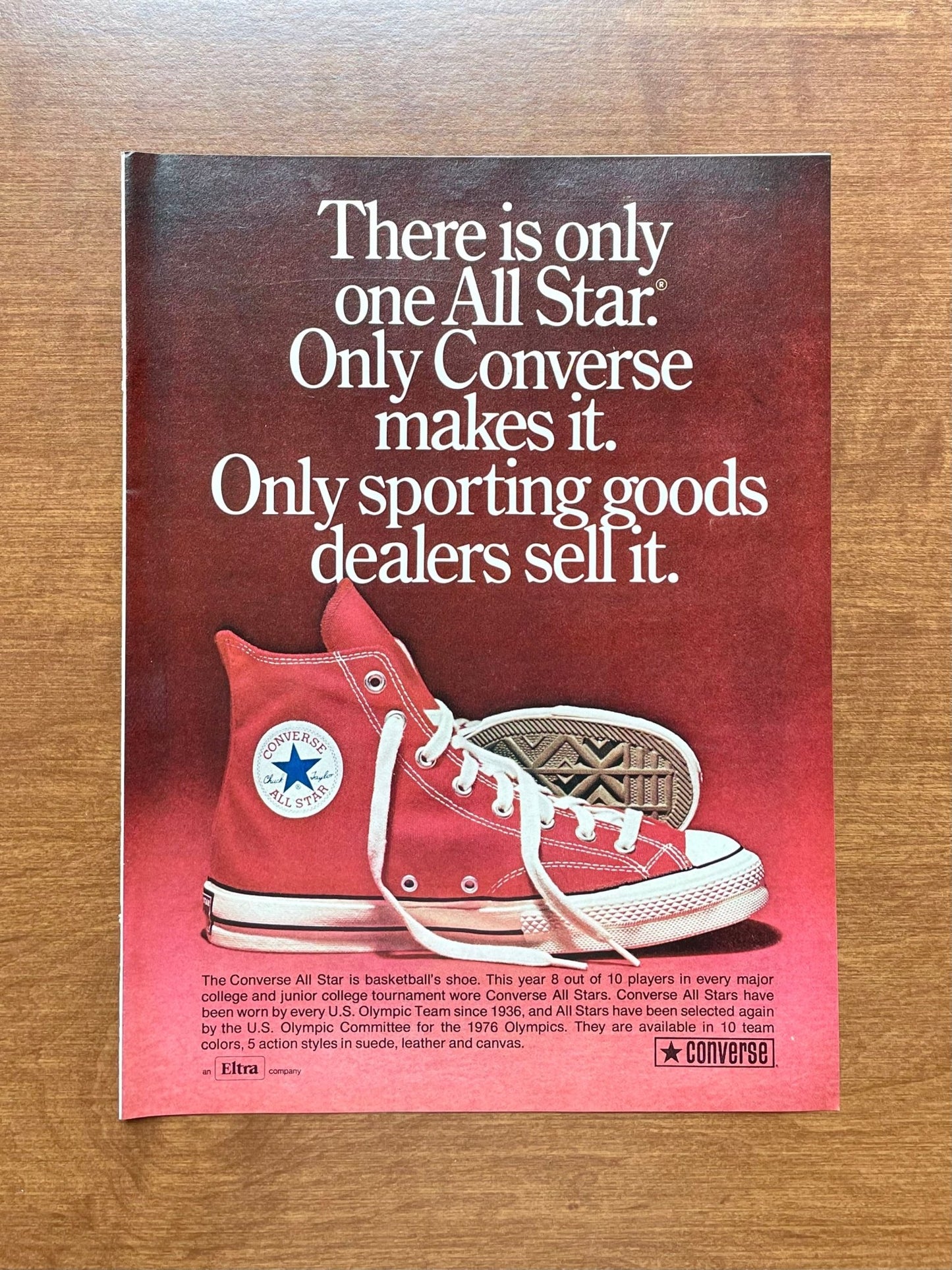 1973 Converse All Star "Chuck Taylor" Sneaker Advertisement