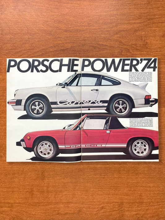 1973 Porsche 911 Carrera and 914 "Porsche Power '74" Advertisement