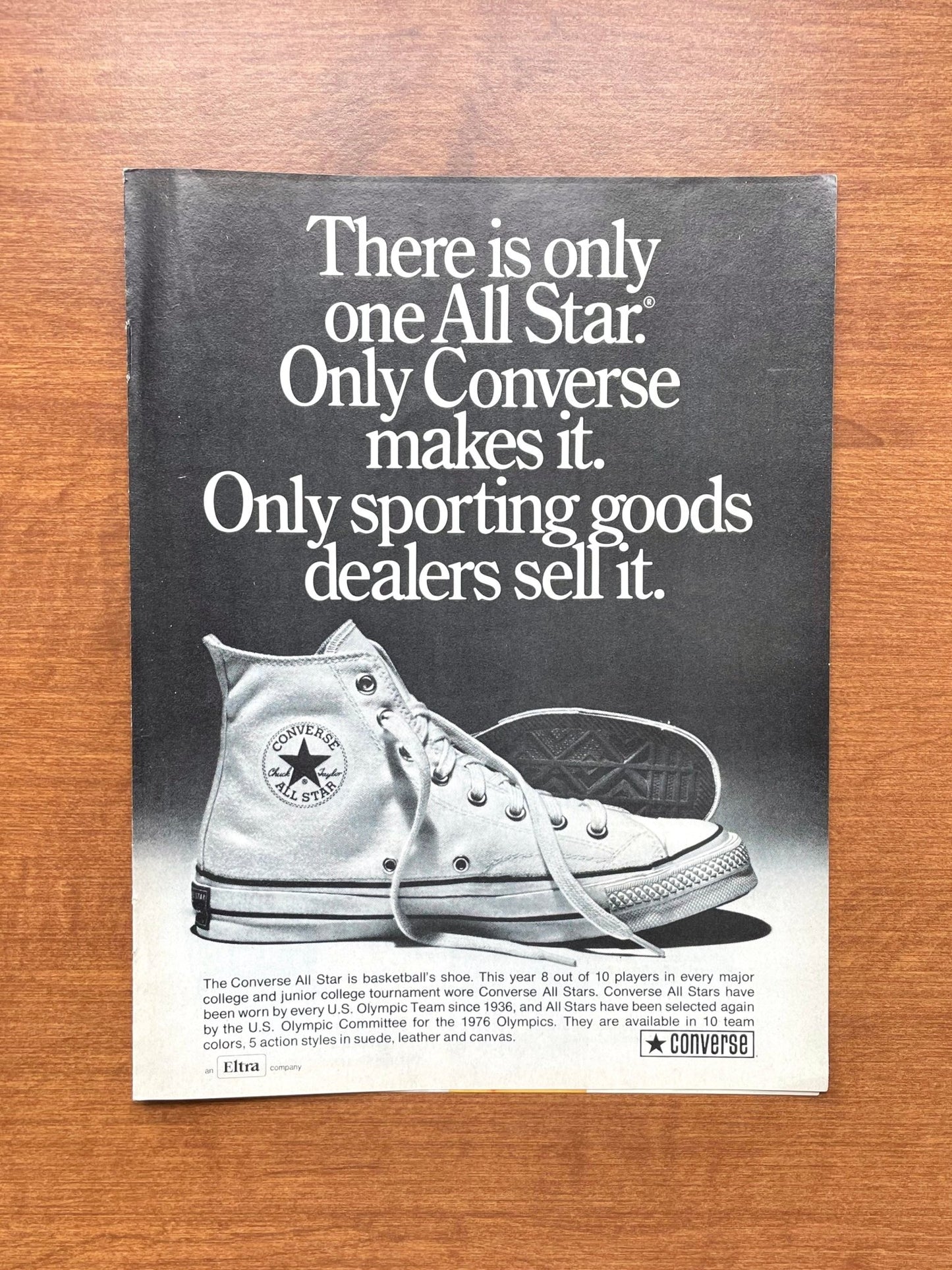 1974 Converse All Star "Chuck Taylor" Sneaker Advertisement